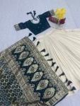 DESIGNER JACQUARD SILK FANCY MOTI WORK LEHENGA CHOLI WITH DUPATTA WEDDING WEAR WHOLESALE PRICE ETHNIC GARMENT (9)