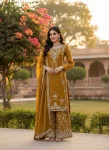 DESIGNER JMC SILK THREAD & SEQUENCE WORK TOP PALAZZO WITH DUPATTA FESTIVE WEAR WHOLESALE PRICE ETHNIC GARMENT (1)