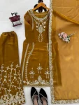 DESIGNER JMC SILK THREAD & SEQUENCE WORK TOP PALAZZO WITH DUPATTA FESTIVE WEAR WHOLESALE PRICE ETHNIC GARMENT (1)