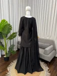 DESIGNER NATURAL CREPE THREAD WITH SEQUENCE WORK TOP PALAZZO WITH DUPATTA FESTIVE WEAR WHOLESALE PRICE ETHNIC GARMENT (3)