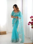 DESIGNER-ORGANZA-SILK-THREAD-SEQUENCE-EMBROIDERY-WORK-SAREE-WITH-UNSTITCHED-BLOUSE-FESTIVE-WEAR-WHOLESALE-PRICE-ETHNIC-GARMENT-2.webp