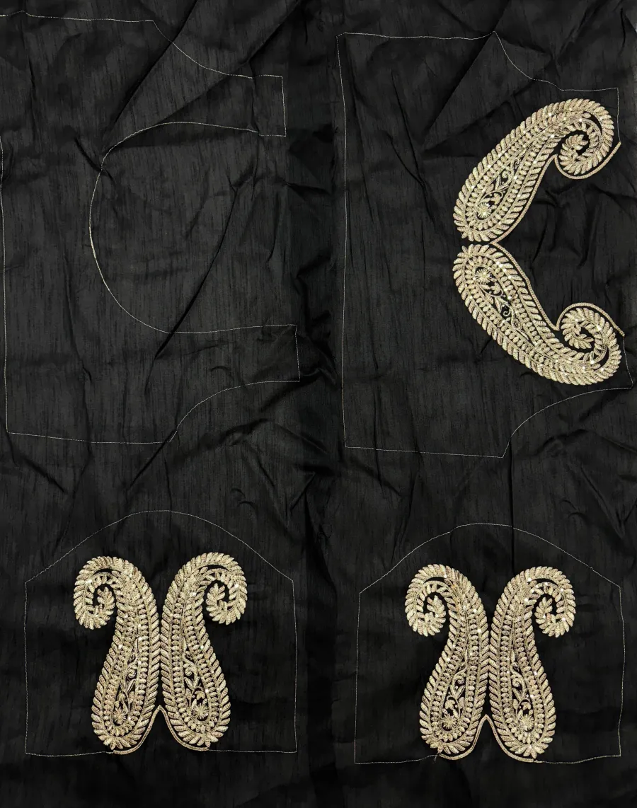 DESIGNER RANGOLI SILK ZARI AND SEQUENCE EMBROIDERY WORK SAREE WITH UNSTITCHED BLOUSE PARTY WEAR WHOLESALE PRICE ETHNIC GARMENT (1)