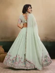 DESIGNER STAR GEORGETTE EMBROIDERY WORK LEHENGA CHOLI WITH DUPATTA WEDDING WEAR WHOLESALE PRICE ETHNIC GARMENT (12)