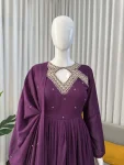 DESIGNER-VICHITRA-SILK-THREAD-WORK-GOWN-BOTTOM-WITH-DUPATTA-FESTIVE-WEAR-WHOLESALE-PRICE-ETHNIC-GARMENT-3.webp