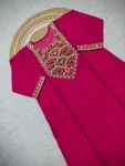 FANCY CHANDERI SEQUENCE CODING EMBROIDERY WORK TOP BOTTOM WITH DUPATTA FESTIVE WEAR WHOLESALE PRICE ETHNIC GARMENT (6)