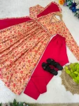 FANCY CHINON DIGITAL PRINTED WITH BEAUTIFUL HAND WORK GOWN BOTTOM WITH DUPATTA FESTIVE WEAR WHOLESALE PRICE ETHNIC GARMENT (3)