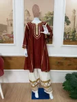 FANCY CHINON FANCY GOTA PATTI WORK TOP BOTTOM SET FESTIVE WEAR WHOLESALE PRICE ETHNIC GARMENT (20)