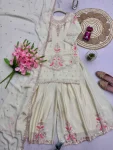 FANCY CHINON SILK EMBROIDERY THREAD & SEQUENCE WORK TOP PALAZZO WITH DUPATTA FESTIVE WEAR WHOLESALE PRICE ETHNIC GARMENT (2)