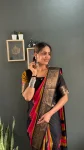 FANCY DOLA SILK PRINTED ON WOVEN WORK GOWN SAREE DAILY WEAR WHOLESALE PRICE ETHNIC GARMENT (3)