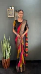 FANCY DOLA SILK PRINTED ON WOVEN WORK GOWN SAREE DAILY WEAR WHOLESALE PRICE ETHNIC GARMENT (3)