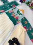 FANCY GEORGETTE DIGITAL PRINTED WITH HANDWORK GOWN BOTTOM WITH DUPATTA FESTIVE WEAR WHOLESALE PRICE ETHNIC GARMENT (11)