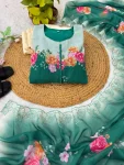 FANCY GEORGETTE DIGITAL PRINTED WITH HANDWORK GOWN BOTTOM WITH DUPATTA FESTIVE WEAR WHOLESALE PRICE ETHNIC GARMENT (11)
