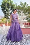 FANCY GOLD CRUSH EMBROIDERY SEQUENCE WITH THREAD WORK SHRUG WITH LEHENGA CHOLI PARTY WEAR WHOLESALE PRICE ETHNIC GARMENT (13)