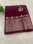 FANCY KOTA DORIYA COTTON WEAVING ZARI DRYABLE JAIPUR GOTA PATTI WORK SCALLOP WORK SAREE WITH UNSTITCHED BLOUSE FESTIVE WEAR WHOLESALE PRICE ETHNIC GARMENT (1)