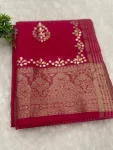FANCY KOTA DORIYA COTTON WEAVING ZARI DRYABLE JAIPUR GOTA PATTI WORK SCALLOP WORK SAREE WITH UNSTITCHED BLOUSE FESTIVE WEAR WHOLESALE PRICE ETHNIC GARMENT (3)