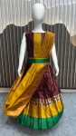 FANCY LICHI SILK JACQUARD WORK KID’S LEHENGA CHOLI DUPATTA WITH EXTRA BELT FESTIVE WEAR WHOLESALE PRICE ETHNIC GARMENT (25)