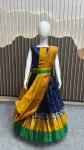 FANCY LICHI SILK JACQUARD WORK KID’S LEHENGA CHOLI DUPATTA WITH EXTRA BELT FESTIVE WEAR WHOLESALE PRICE ETHNIC GARMENT (38)
