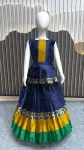 FANCY LICHI SILK JACQUARD WORK KID’S LEHENGA CHOLI DUPATTA WITH EXTRA BELT FESTIVE WEAR WHOLESALE PRICE ETHNIC GARMENT (38)