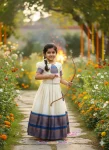 FANCY LICHI SILK JACQUARD WORK KID’S LEHENGA CHOLI FESTIVE WEAR WHOLESALE PRICE ETHNIC GARMENT (3)