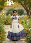 FANCY LICHI SILK JACQUARD WORK KID’S LEHENGA CHOLI FESTIVE WEAR WHOLESALE PRICE ETHNIC GARMENT (3)