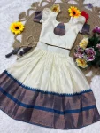 FANCY LICHI SILK JACQUARD WORK KID’S LEHENGA CHOLI FESTIVE WEAR WHOLESALE PRICE ETHNIC GARMENT (3)