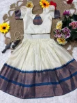 FANCY LICHI SILK JACQUARD WORK KID’S LEHENGA CHOLI FESTIVE WEAR WHOLESALE PRICE ETHNIC GARMENT (3)