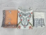 FANCY NET EMBROIDERY SEQUENCE ZARI WORK TOP BOTTOM WITH DUPATTA FESTIVE WEAR WHOLESALE PRICE ETHNIC GARMENT (4)