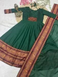 FANCY-PATTU-COTTON-HANDWORK-AND-JACQUARD-WEAVING-ZARI-BORDER-WORK-GOWN-WITH-DUPATTA-FESTIVE-WEAR-WHOLESALE-PRICE-ETHNIC-GARMENT-3.webp