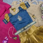 FANCY PURE MONO HAND WORK KID’S LEHENGA CHOLI WITH DUPATTA FESTIVE WEAR WHOLESALE PRICE ETHNIC GARMENT (4)