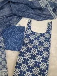 FANCY RAYON SLUB PRINT WORK TOP BOTTOM WITH DUPATTA FESTIVE WEAR WHOLESALE PRICE ETHNIC GARMENT (10)