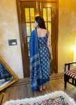 FANCY RAYON SLUB PRINT WORK TOP BOTTOM WITH DUPATTA FESTIVE WEAR WHOLESALE PRICE ETHNIC GARMENT (10)