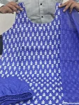 FANCY RAYON SLUB PRINT WORK TOP BOTTOM WITH DUPATTA FESTIVE WEAR WHOLESALE PRICE ETHNIC GARMENT (5)
