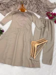 FANCY ROMAN SILK EMBROIDERY WORK TOP BOTTOM WITH DUPATTA FESTIVE WEAR WHOLESALE PRICE ETHNIC GARMENT (9)