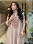 FANCY ROMAN SILK EMBROIDERY WORK TOP BOTTOM WITH DUPATTA FESTIVE WEAR WHOLESALE PRICE ETHNIC GARMENT (9)