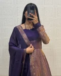 FANCY-SHIMMER-SILK-PLAIN-GOWN-WITH-FOUR-SIDE-LACE-BORDER-WORK-DUPATTA-FESTIVE-WEAR-WHOLESALE-PRICE-ETHNIC-GARMENT-7.webp