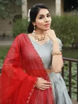 FANCY SILK SILVER ZARI WEAVING WITH CONTRAST KALAMKARI WEAVING BORDER WORK LEHENGA CHOLI WITH DUPATTA FESTIVE WEAR WHOLESALE PRICE ETHNIC GARMENT (3)