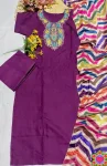 FANCY SLUB COTTON EMBROIDERY WORK TOP BOTTOM WITH DUPATTA FESTIVE WEAR WHOLESALE PRICE ETHNIC GARMENT (9)