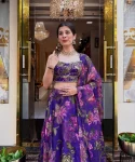 FANCY TABBY SILK FLORAL PRINT & STONE WORK LEHENGA CHOLI WITH DUPATTA FESTIVE WEAR WHOLESALE PRICE ETHNIC GARMENT (3)
