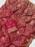 FANCY-TISSUE-JACQUARD-ZARKAN-WORK-WITH-PIPING-TASSELS-WORK-SAREE-WITH-UNSTITCHED-BLOUSE-FESTIVE-WEAR-WHOLESALE-PRICE-ETHNIC-GARMENT-12.webp