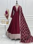 FANCY-VICHITRA-SILK-EMBROIDERY-SEQUENCE-DORI-AND-JARI-WORK-LACE-BORDER-WORK-GOWN-WITH-DUPATTA-FESTIVE-WEAR-WHOLESALE-PRICE-ETHNIC-GARMENT-11.webp
