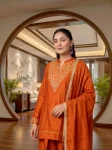 FANCY VICHITRA SILK EMBROIDERY SEQUENCE WORK AND GOTA PATTI WORK TOP BOTTOM WITH DUPATTA FESTIVE WEAR WHOLESALE PRICE ETHNIC GARMENT (3)