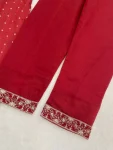MODERN CHANDERI COTTON CODING SEQUENCE & JHARKAN BUTTI WORK TOP BOTTOM WITH DUPATTA FESTIVE WEAR WHOLESALE PRICE ETHNIC GARMENT (12)