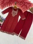 MODERN CHANDERI COTTON CODING SEQUENCE & JHARKAN BUTTI WORK TOP BOTTOM WITH DUPATTA FESTIVE WEAR WHOLESALE PRICE ETHNIC GARMENT (12)