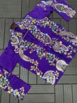 MODERN CHINON EMBROIDERY SEQUENCE WORK PALAZZO BLOUSE WITH KOTI PARTY WEAR WHOLESALE PRICE ETHNIC GARMENT (4)