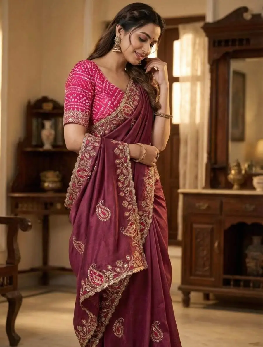 MODERN-CHINON-SILK-ZARI-SEQUENCE-EMBROIDERY-WITH-BANDHNI-PATCH-AND-ZARI-EMBROIDERY-BORDER-WORK-SAREE-WITH-UNSTITCHED-BLOUSE-WEDDING-WEAR-WHOLESALE-PRICE-ETHNIC-GARMENT-12.jpg.webp.webp
