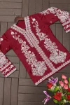 MODERN CREPE SATIN PLAIN DRAPE SKIRT WITH STITCHED BLOUSE AND EMBROIDERY WORK KOTI PARTY WEAR WHOLESALE PRICE ETHNIC GARMENT (3)