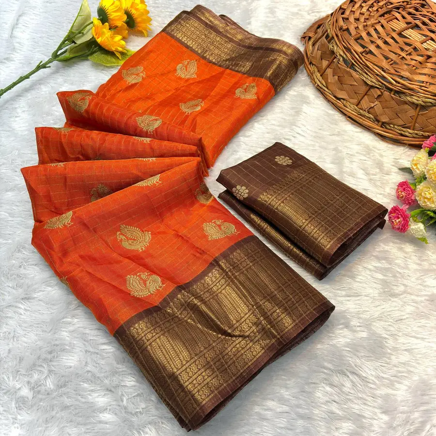 MODERN-DOLA-SILK-JACQUARD-WEAVING-BORDER-AND-HD-BATIK-PRINT-WORK-SAREE-WITH-UNSTITCHED-BLOUSE-FESTIVE-WEAR-WHOLESALE-PRICE-ETHNIC-GARMENT-2.webp