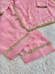 MODERN FENDY SATIN SILK HAND MADE REAL MIRROR PEARL MOTI LACE WORK TOP PATIYALA WITH DUPATTA FESTIVE WEAR WHOLESALE PRICE ETHNIC GARMENT (9)