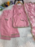MODERN FENDY SATIN SILK HAND MADE REAL MIRROR PEARL MOTI LACE WORK TOP PATIYALA WITH DUPATTA FESTIVE WEAR WHOLESALE PRICE ETHNIC GARMENT (9)