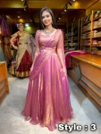 MODERN FENDY SILK EMBROIDERY SEQUENCE WORK LEHENGA CHOLI DUPATTA WITH EXTRA FRILLS PARTY WEAR WHOLESALE PRICE ETHNIC GARMENT (4)